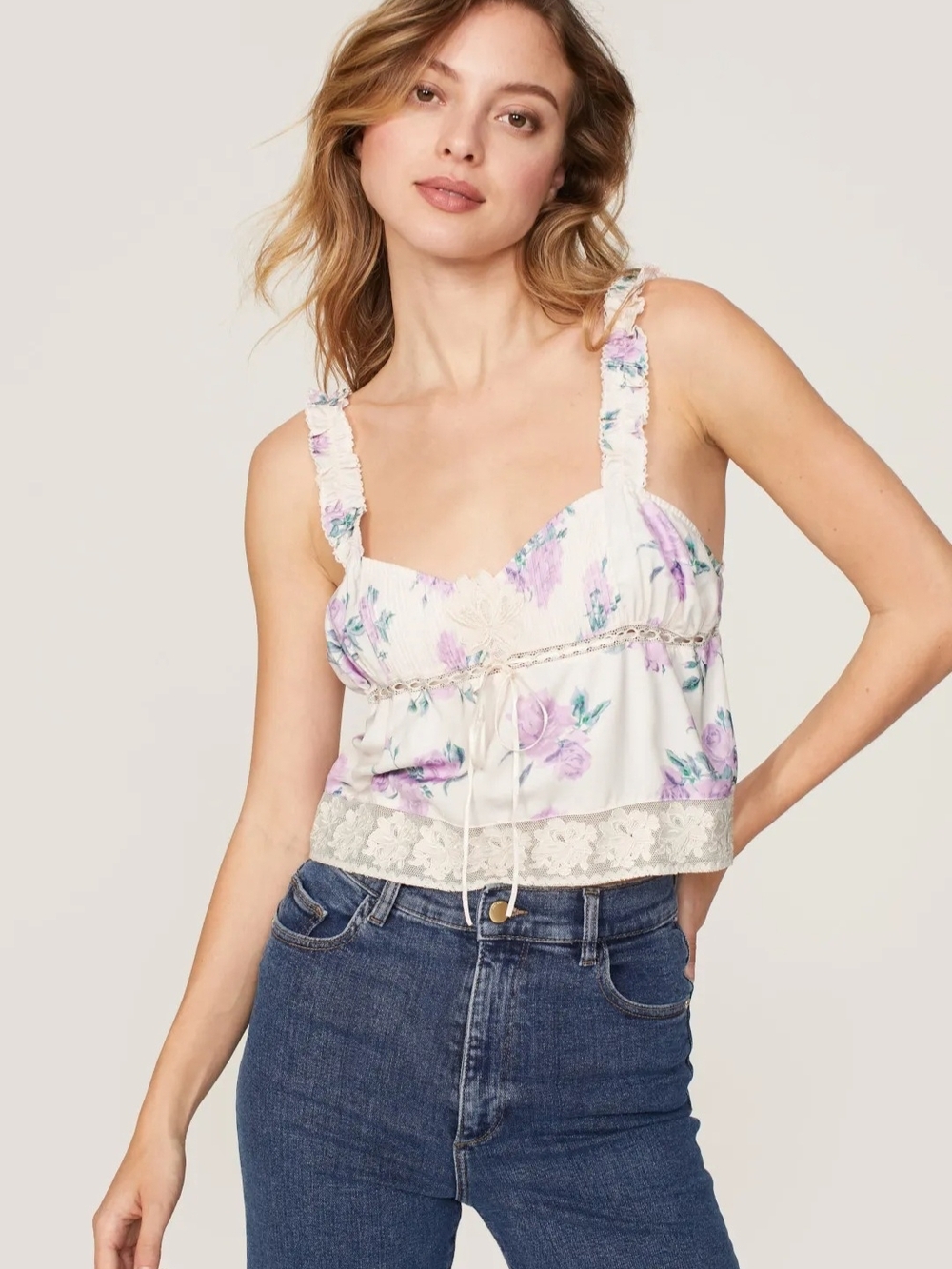 LOVESHACKFANCY LANZO TANK SIZE M MSRP $225